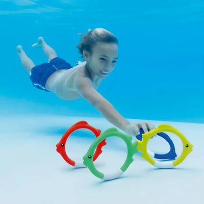 Outdoor Sport Summer Toys Swimming Fish Ring Diving Rings Water Toys Rings Children Underwater Sports Play Set Kids Diving Toys supplier