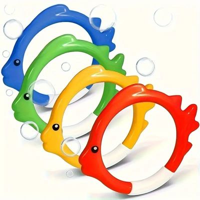 Outdoor Sport Summer Toys Swimming Fish Ring Diving Rings Water Toys Rings Children Underwater Sports Play Set Kids Diving Toys supplier