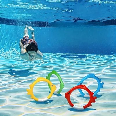 Outdoor Sport Summer Toys Swimming Fish Ring Diving Rings Water Toys Rings Children Underwater Sports Play Set Kids Diving Toys supplier