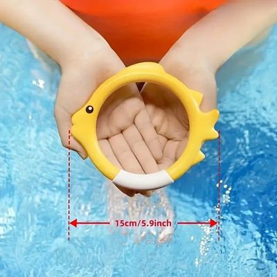 Outdoor Sport Summer Toys Swimming Fish Ring Diving Rings Water Toys Rings Children Underwater Sports Play Set Kids Diving Toys supplier