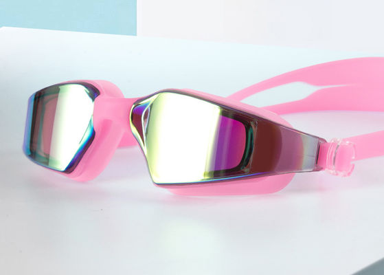 Customized Silicone Swimming Goggles for Adults Wide Vision Professional Swim Glasses with Anti-fog and UV Protection supplier