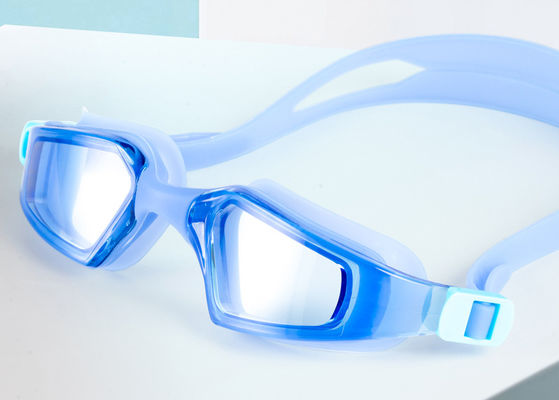 Customized Silicone Swimming Goggles for Adults Wide Vision Professional Swim Glasses with Anti-fog and UV Protection supplier