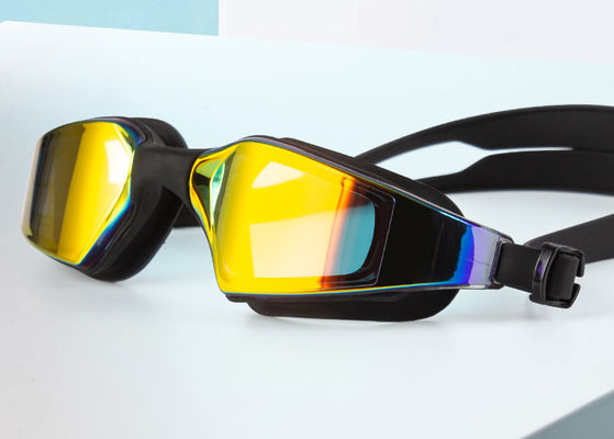 Customized Silicone Swimming Goggles for Adults Wide Vision Professional Swim Glasses with Anti-fog and UV Protection supplier