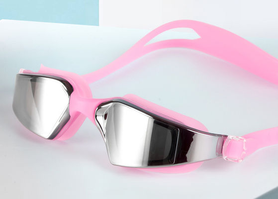 Customized Silicone Swimming Goggles for Adults Wide Vision Professional Swim Glasses with Anti-fog and UV Protection supplier