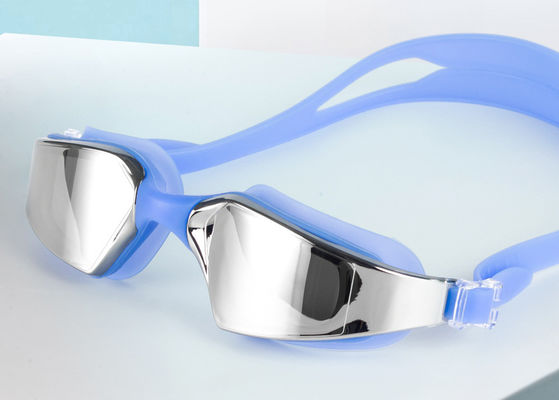 Customized Silicone Swimming Goggles for Adults Wide Vision Professional Swim Glasses with Anti-fog and UV Protection supplier