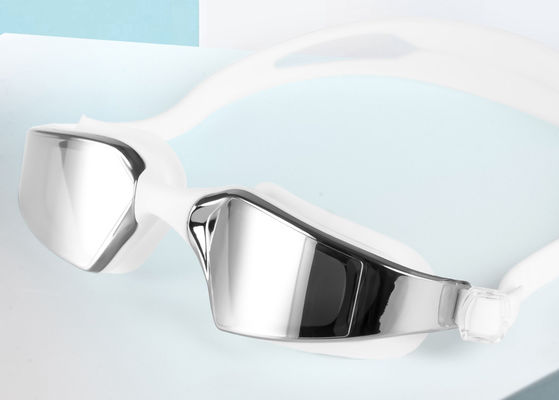 Customized Silicone Swimming Goggles for Adults Wide Vision Professional Swim Glasses with Anti-fog and UV Protection supplier