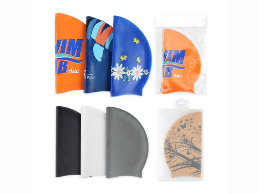 Customizable Logo Colors Silicone Swim Cap 17 In-Stock Colors Flexible Customization Fast Production supplier