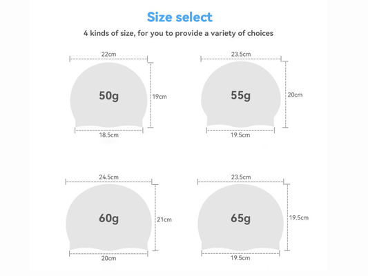 Customizable Logo Colors Silicone Swim Cap 17 In-Stock Colors Flexible Customization Fast Production supplier